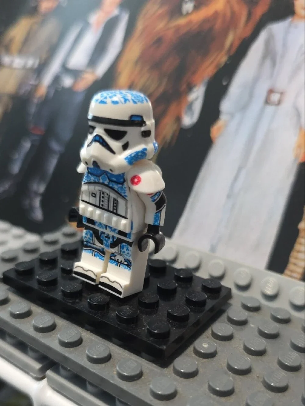 CUSTOM Star Wars Porcelain Pattern Gzhel Blue & White Stormtrooper Minifigure - Picture 2 of 5
